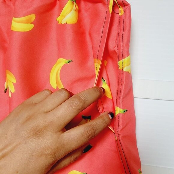 ⭐Mens Swimming Trunks Shorts Sz  M Vacancy Co. Australia Quick Dry lining Orange - Picture 5 of 8